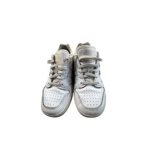 New Balance Kids White‎ Leather Sneakers Size 2 Youth Classic Lace-Up Shoes